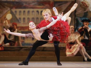 Ballerina Natalia Osipova performs in Don Quixote in London.