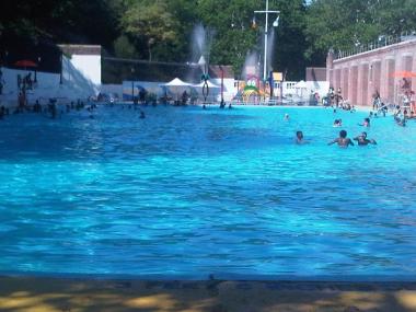 Police said a man groped a woman and a 14 year-old girl at Jackie Robinson pool in Harlem Monday afternoon.