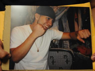 One of the last photos taken of aspiring boxer Omar Gasper.