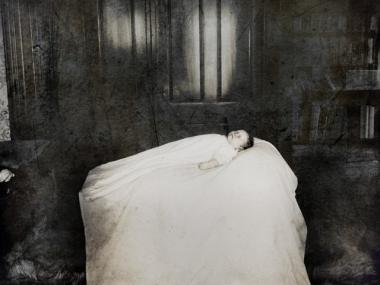 A postmortem photo of a baby, from the Burns Archive's upcoming release, 
