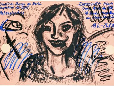 Lutz Fleischer's 1985 poster reflects how, in the absence of access to much information from the West, East German artists often 