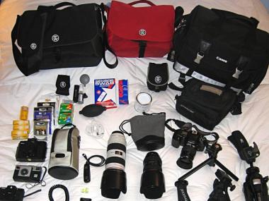 A camera bag full of equipment was stolen from a TriBeCa street last week.