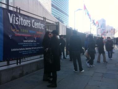 U.N. workers were evacuated on Tuesday due to a 