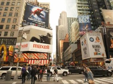 NO AD: NEW YORK is asking for the public's help removing every ad from this picture of the square.