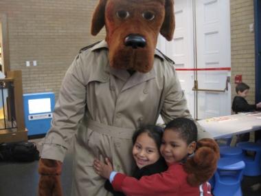 Students from P.S. 249 in Brooklyn got to know NYPD mascot McGruff the Crime Dog.