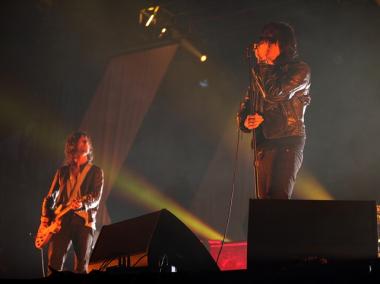 The Strokes, seen here performing at Lollapalooza in Chicago last summer, will take the stage at Madison Square Garden on April 1.