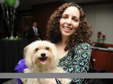 Susan Goodwin with her Morkie, Tasha.