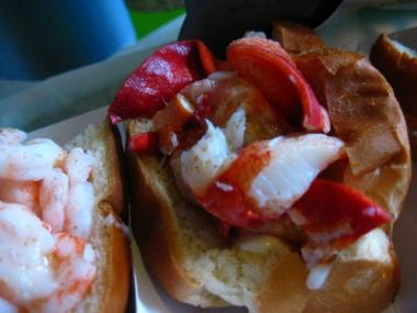 A lobster roll from Luke's.