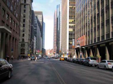 Water Street is now geared more toward cars than pedestrians.