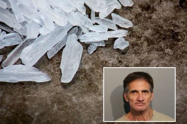  Richard Conner, 61, of the 900 block of West Agatite Avenue, had 367 grams of meth, police said. 