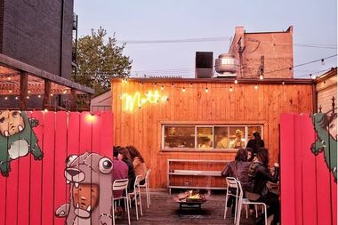  Mott St. Chicago's fire pit.  