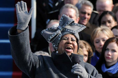  Aretha Franklin performs in 2013 in Washington. 