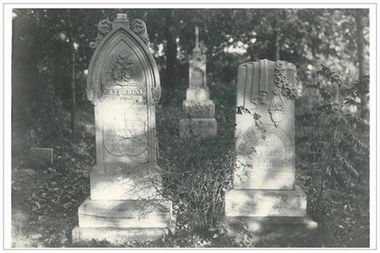  The gravestones belonging to Alexander Robinson and his second wife were found this summer by an archeologist. 