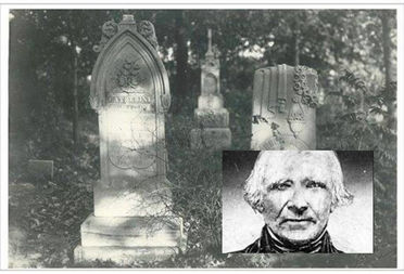  The gravestones of Alexander Robinson and his wife, Catherine Chevalier 