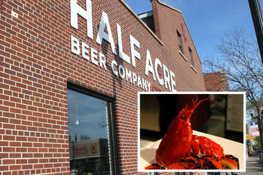  The brewery started serving food at its taproom a year ago and is celebrating in a fishy way. 