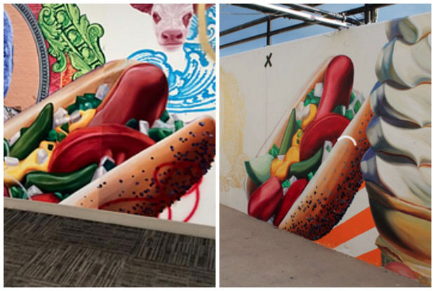 絵画 hot dog Girl With a Hotdog Digital Print 